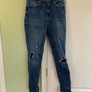 UO BDG Twig Medium Wash High Rise Skinny Jeans